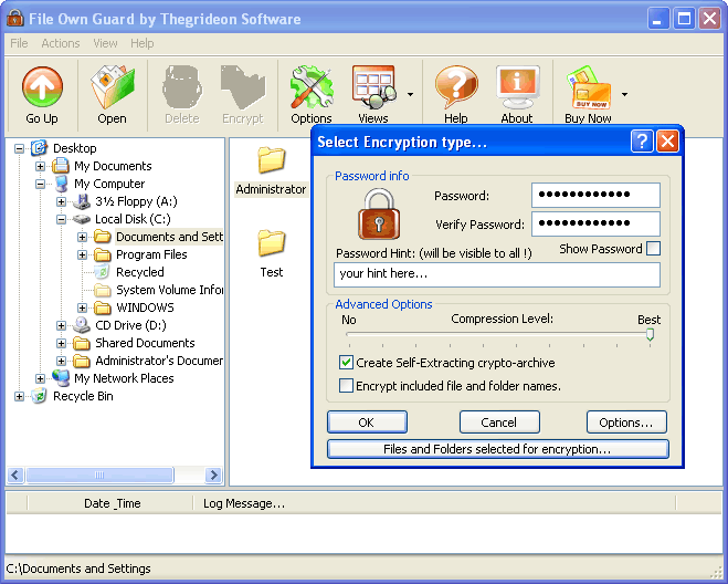 Screenshot for File Own Guard 2.1